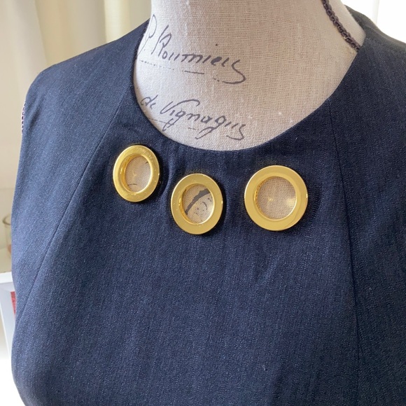 Calvin Klein dress. Stretch soft denim. - Picture 2 of 4